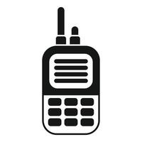 Portable radio set transmitting information vector