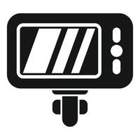 Action camera showing recording display icon vector