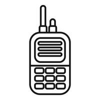 Portable radio transmitter using radio waves for communication vector