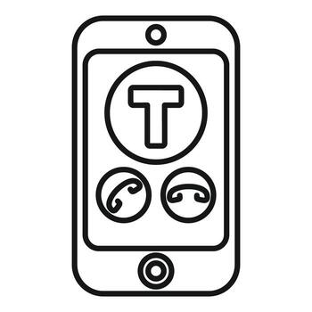 teléfono inteligente demostración Taxi aplicación interfaz con llamada botones vector
