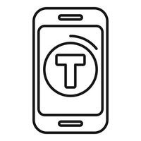 Smartphone showing translation app icon for easy communication vector
