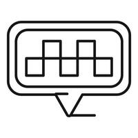 Taxi location pin showing public transport icon vector