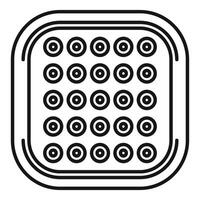 Led panel showing concept of modern lighting technology vector