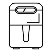 Modern deep fryer machine for cooking icon outline style vector