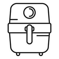 New modern deep fryer machine for cooking icon outline style vector