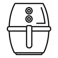 Modern deep fryer featuring digital display and adjustable temperature control vector