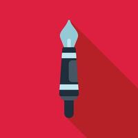 Fountain pen nib drawing instrument for writing and sketching vector