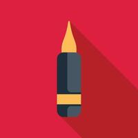 Felt tip marker pen drawing tool icon flat design vector