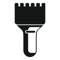 Ice scraper removing ice from windshield icon vector