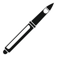 Black and white felt tip marker icon representing creativity vector