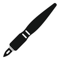 Scalpel tool for surgical operation showing sharp blade vector