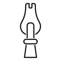 Zipper icon representing fashion fastener connecting two sides of fabric vector