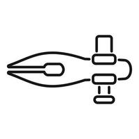 Nib pen drawing tool for calligraphy and handwriting vector