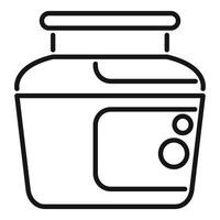 Modern multi cooker machine for steaming food icon vector