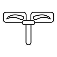 Eyebrow tattoo tool showing perfect brow shape vector