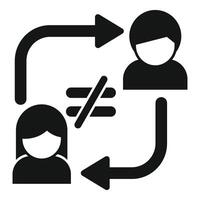 Business people disagreeing with each other about work strategy vector
