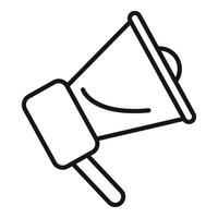 Marketing campaign loudspeaker announcing important message vector