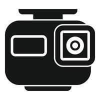 Action camera is recording video in black and white vector