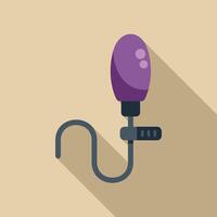 Clip microphone is capturing audio vector