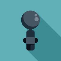 Modern security camera recording on turquoise background vector