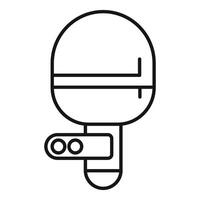 Ping pong paddle with two buttons showing modern design vector