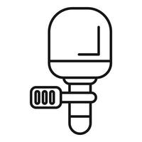 Electronic water heater controlling temperature using buttons vector
