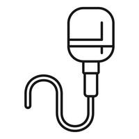 Medical drop counter icon showing intravenous therapy vector