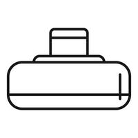Air conditioner icon representing cooling system for home vector