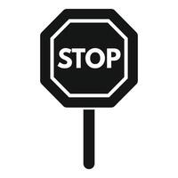 Stop sign octagon showing halt and warning vector