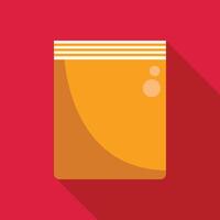 Blank yellow paper sheet with curled corner and shadow vector