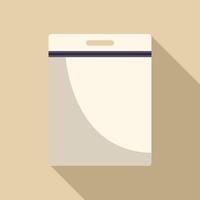 Empty pocket protector is flashing light on beige background vector