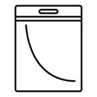 Empty plastic id card holder icon showing concept of identity vector