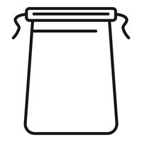 Waterproof phone case line icon showing a closed seal protecting a device from water damage vector
