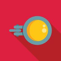 Round spaceship window showing planet while flying through space vector