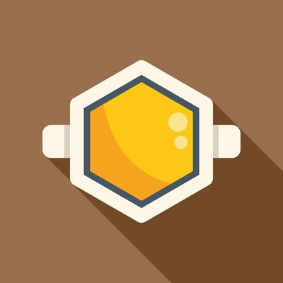 Honeycomb icon representing sweet honey production