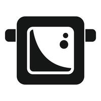 Underwater camera showing low battery indicator icon vector