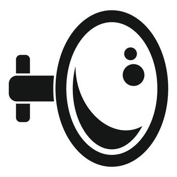 Round security convex mirror for surveillance monitoring vector