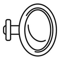 Bike computer speedometer showing speed limit icon vector