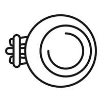 Electric fuse with round body preventing short circuit and protecting electrical equipment vector