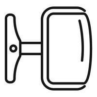 Wall mirror icon representing reflection concept vector