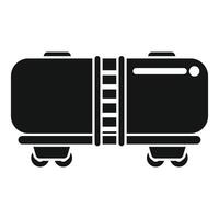 Tank wagon carrying oil products by rail transporting fuel by train vector
