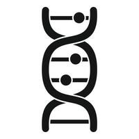 Dna structure forming double helix shape icon vector