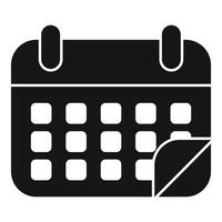 Wall calendar changing month icon showing time passing vector