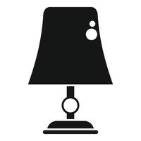 Elegant tall desk lamp standing and illuminating vector