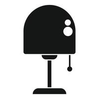 Modern table lamp icon showing interior design concept vector