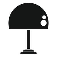 Modern desk lamp standing on single leg with round base vector