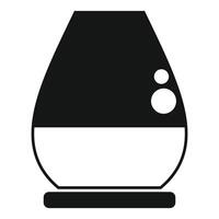 Modern electric aroma lamp diffusing essential oils with water vapor vector
