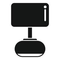 Modern smart speaker voice assistant listening for commands icon vector