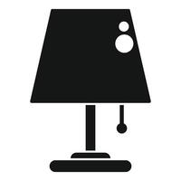 Simple desk lamp icon showing lighting concept vector