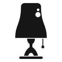 Modern table lamp with switch button providing light in the dark vector
